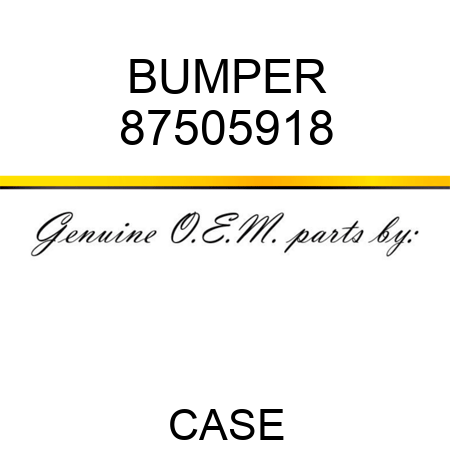 BUMPER 87505918