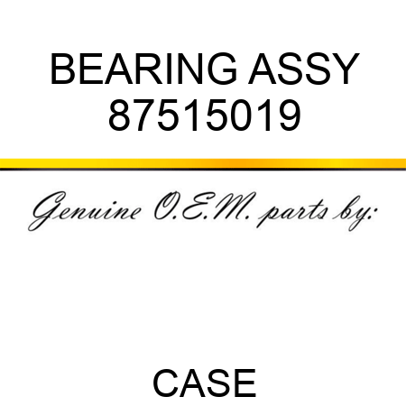 BEARING ASSY 87515019
