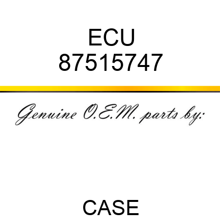ECU 87515747
