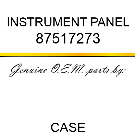 INSTRUMENT PANEL 87517273