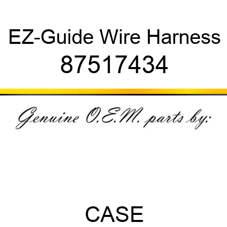 EZ-Guide Wire Harness 87517434