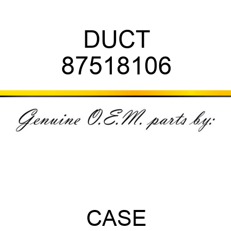 DUCT 87518106