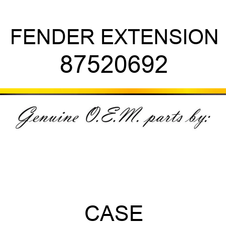 FENDER EXTENSION 87520692