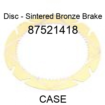 Disc - Sintered Bronze Brake 87521418