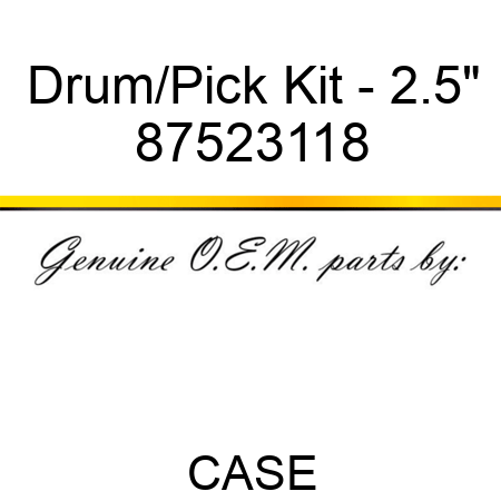 Drum/Pick Kit - 2.5" 87523118
