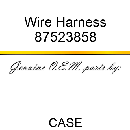 Wire Harness 87523858