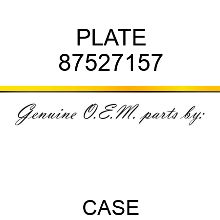 PLATE 87527157