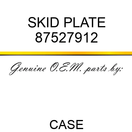 SKID PLATE 87527912