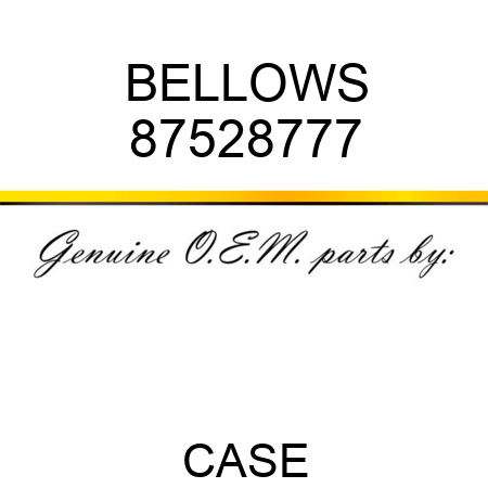 BELLOWS 87528777