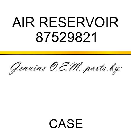 AIR RESERVOIR 87529821