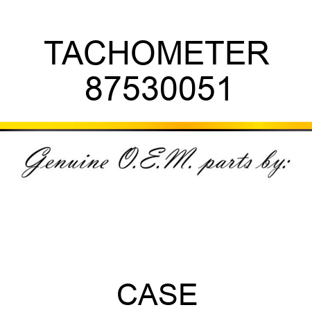 TACHOMETER 87530051
