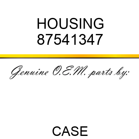 HOUSING 87541347