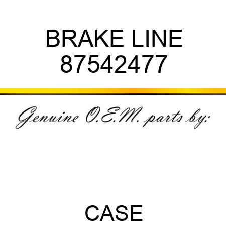 BRAKE LINE 87542477