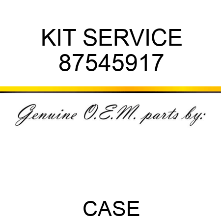 KIT, SERVICE 87545917