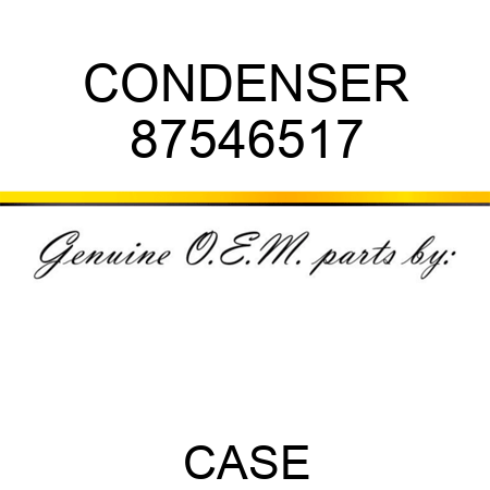 CONDENSER 87546517
