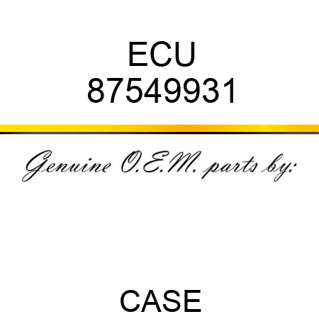 ECU 87549931