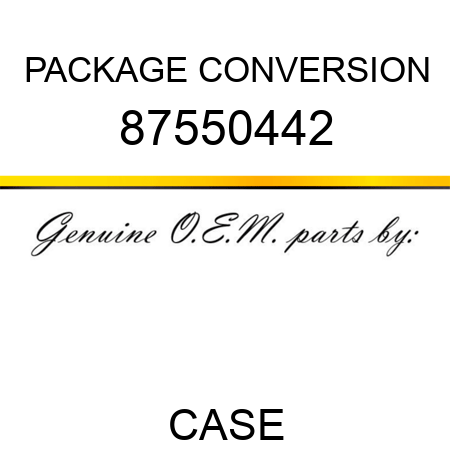 PACKAGE, CONVERSION 87550442