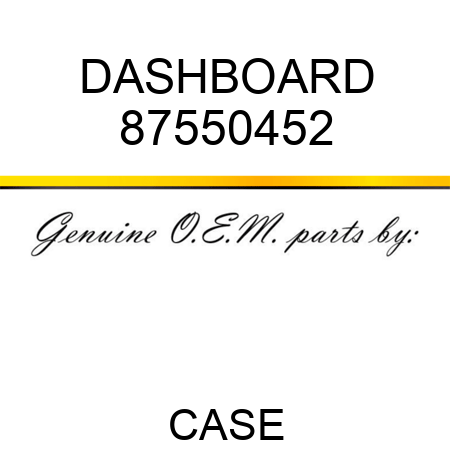 DASHBOARD 87550452