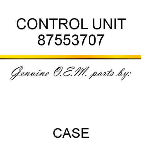 CONTROL UNIT 87553707