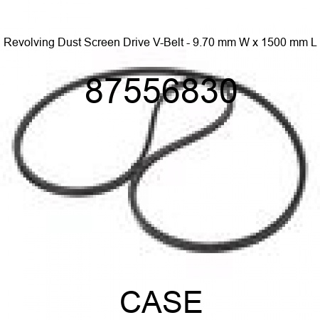 Revolving Dust Screen Drive V-Belt - 9.70 mm W x 1500 mm L 87556830