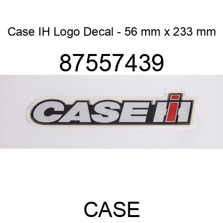 Case IH Logo Decal - 56 mm x 233 mm 87557439