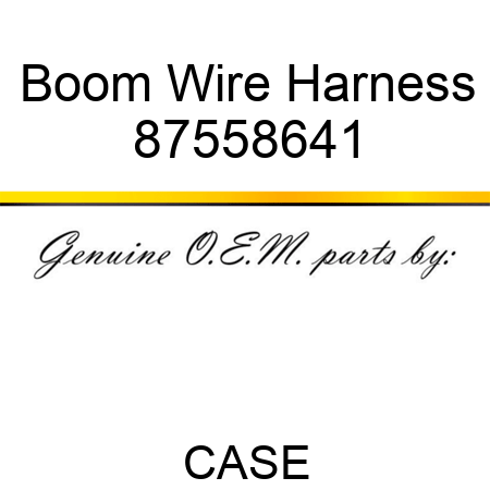 Boom Wire Harness 87558641