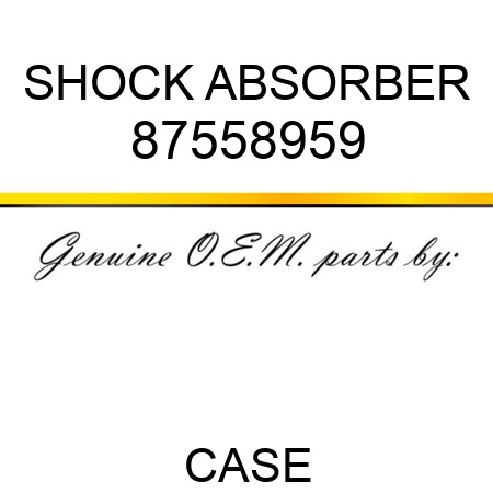 SHOCK ABSORBER 87558959
