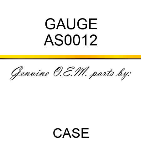 GAUGE AS0012