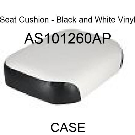 Seat Cushion - Black and White Vinyl AS101260AP