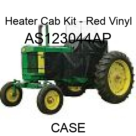 Heater Cab Kit - Red Vinyl AS123044AP