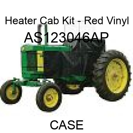 Heater Cab Kit - Red Vinyl AS123046AP