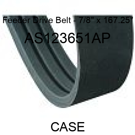 Feeder Drive Belt - 7/8" x 167.25" AS123651AP