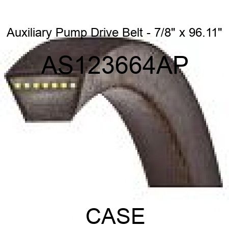 Auxiliary Pump Drive Belt - 7/8" x 96.11" AS123664AP