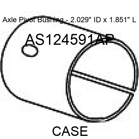 Axle Pivot Bushing - 2.029" ID x 1.851" L AS124591AP