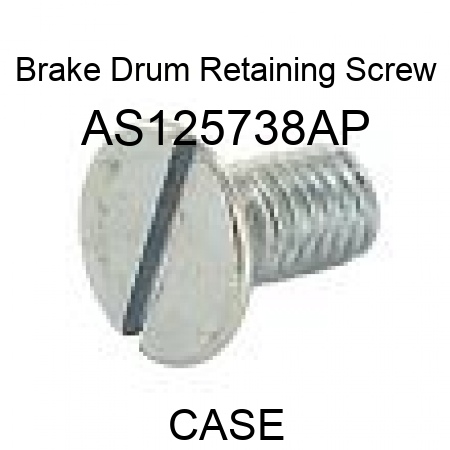 Brake Drum Retaining Screw AS125738AP