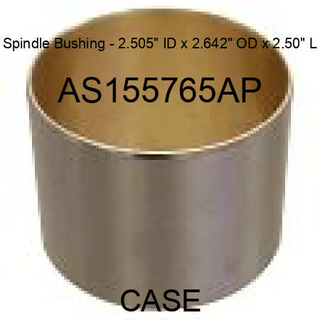 Spindle Bushing - 2.505" ID x 2.642" OD x 2.50" L AS155765AP