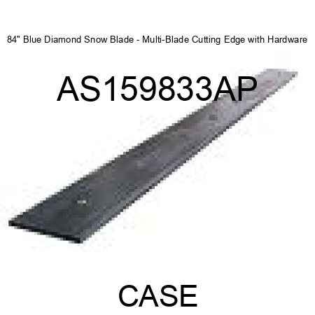 84" Blue Diamond Snow Blade - Multi-Blade Cutting Edge with Hardware AS159833AP