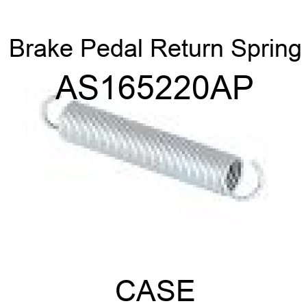 Brake Pedal Return Spring AS165220AP