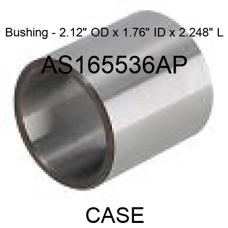 Bushing - 2.12" OD x 1.76" ID x 2.248" L AS165536AP