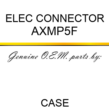 ELEC CONNECTOR AXMP5F