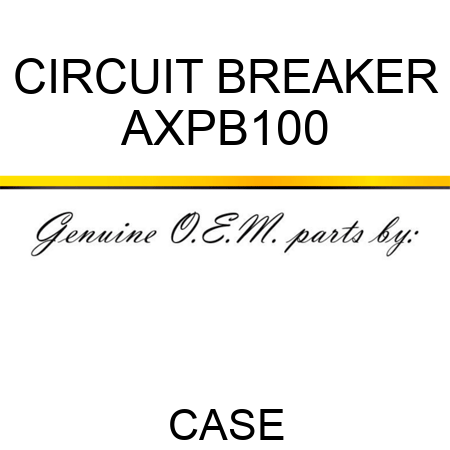 CIRCUIT BREAKER AXPB100