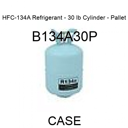 HFC-134A Refrigerant - 30 lb Cylinder - Pallet B134A30P