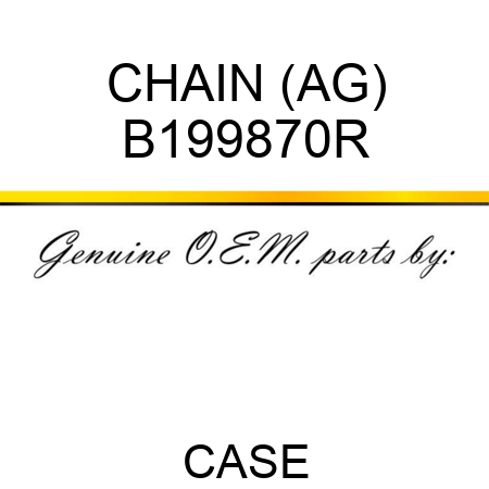 CHAIN (AG) B199870R