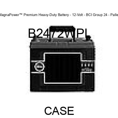 MagnaPower™ Premium Heavy-Duty Battery - 12-Volt - BCI Group 24 - Pallet B2472WPL