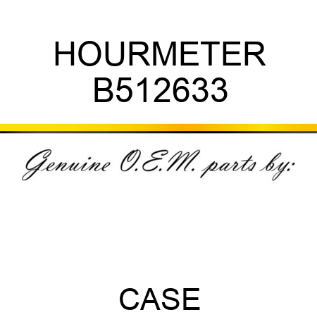 HOURMETER B512633