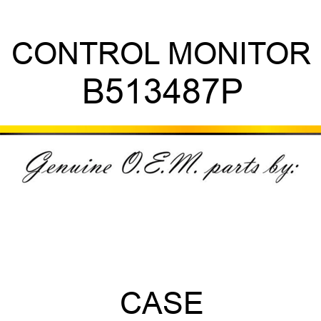 CONTROL MONITOR B513487P