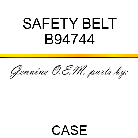 SAFETY BELT B94744