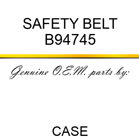 SAFETY BELT B94745