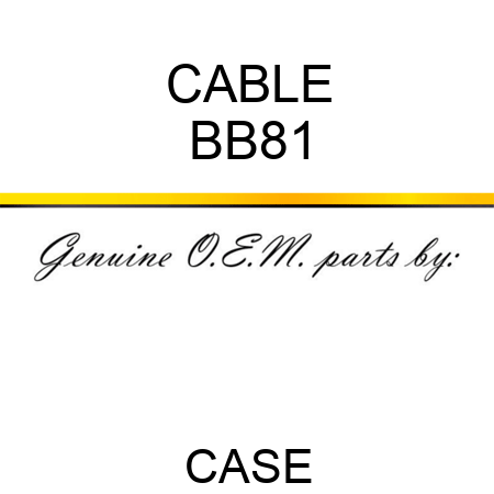 CABLE BB81
