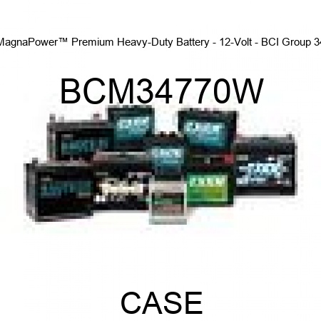 MagnaPower™ Premium Heavy-Duty Battery - 12-Volt - BCI Group 34 BCM34770W